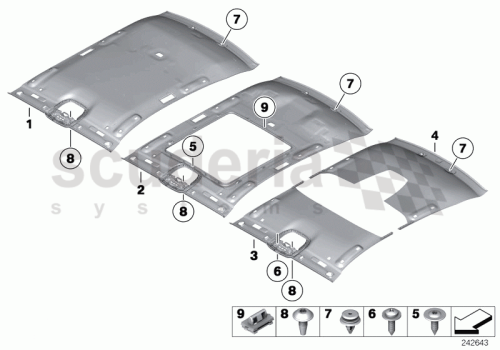 Part Diagram for Rolls Royce 51 44 7286668