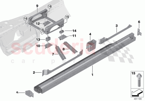 Part Diagram for Rolls Royce 41008497002