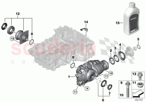 Part Diagram for Rolls Royce 33131214961