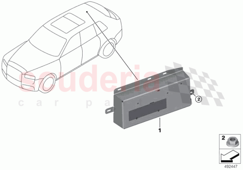 Part Diagram for Rolls Royce 61359392798