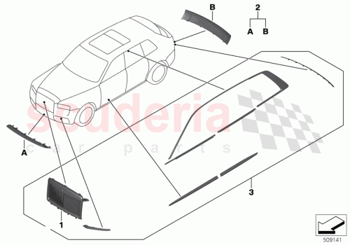 Part Diagram for Rolls Royce 51005A1BDE6