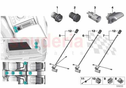 Part Diagram for Rolls Royce 61136915982