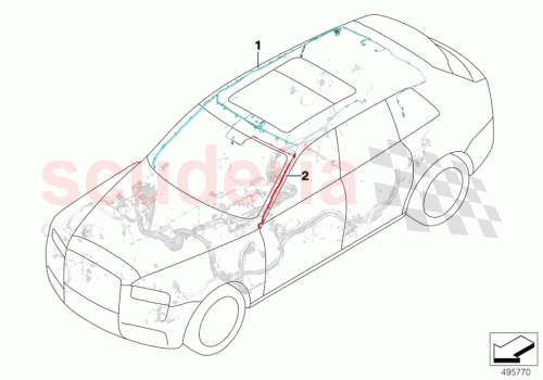 Part Diagram for Rolls Royce 61129841784