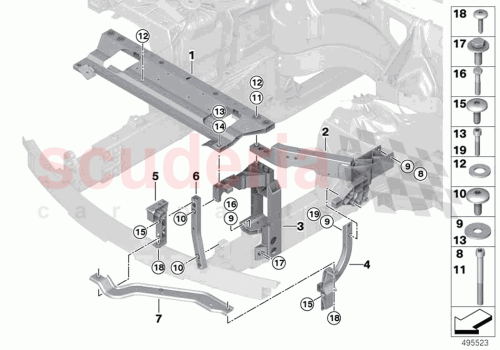 Part Diagram for Rolls Royce 41007465899