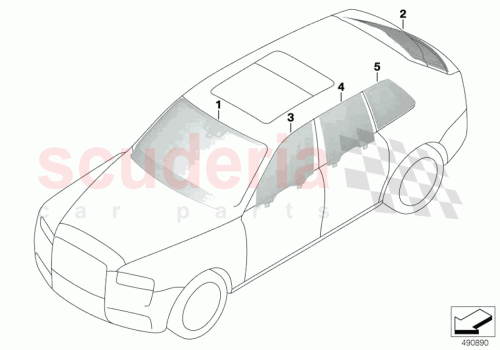 Part Diagram for Rolls Royce 51319463721