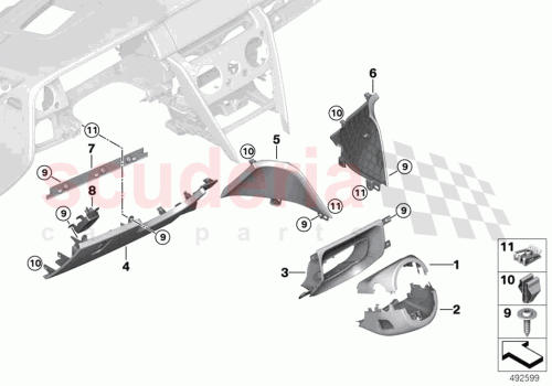 Part Diagram for Rolls Royce 51459869636