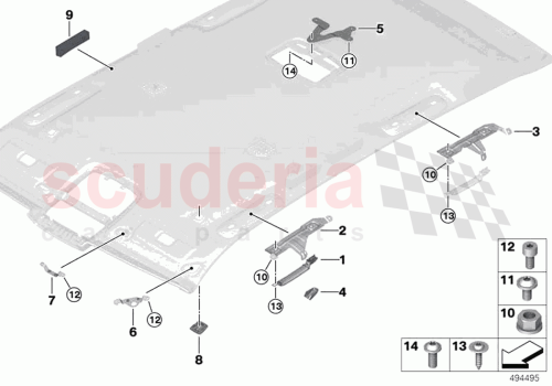 Part Diagram for Rolls Royce 51447448681