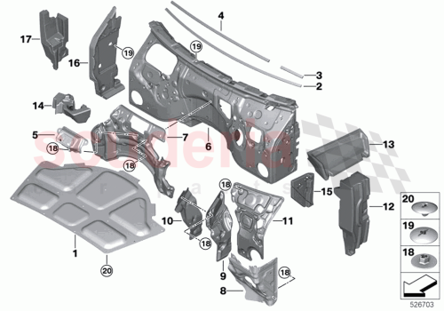 Part Diagram for Rolls Royce 51487445900