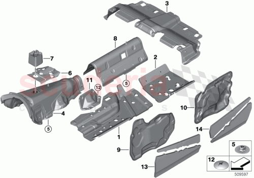 Part Diagram for Rolls Royce 51487435182