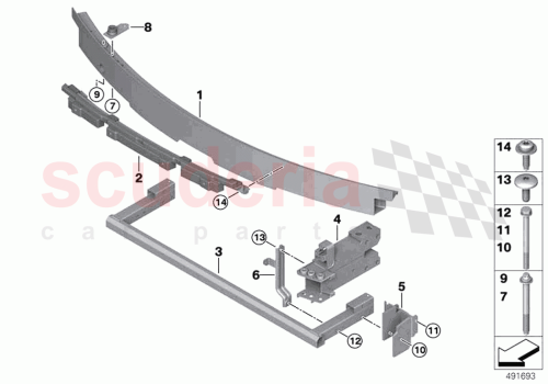 Part Diagram for Rolls Royce 51119477730
