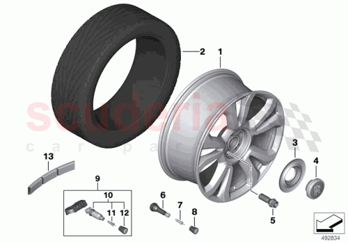 Part Diagram for Rolls Royce 36106884706