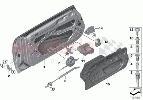Part Diagram for Rolls Royce 51717314501