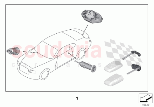 Part Diagram for Rolls Royce 51217491595