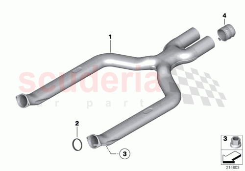 Part Diagram for Rolls Royce 18307590764