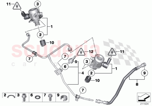 Part Diagram for Rolls Royce 11327601233