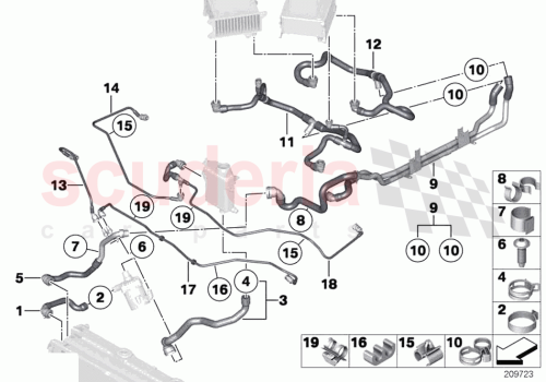 Part Diagram for Rolls Royce 17127634089
