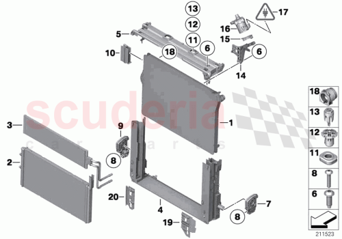 Part Diagram for Rolls Royce 17118669004