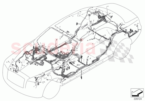 Part Diagram for Rolls Royce 61112445055