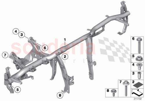 Part Diagram for Rolls Royce 51456829055