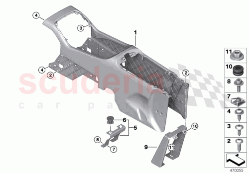 Part Diagram for Rolls Royce 51169312924