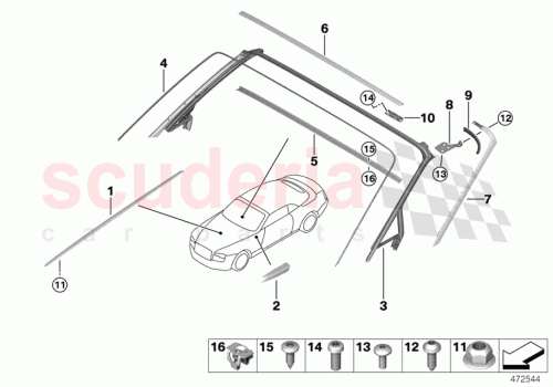 Part Diagram for Rolls Royce 51137371101