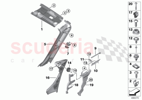 Part Diagram for Rolls Royce 51437318126