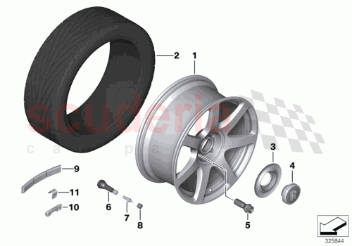 Part Diagram for Rolls Royce 36106859832