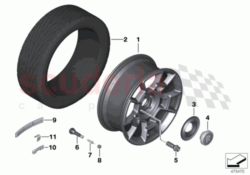Part Diagram for Rolls Royce 36116872881