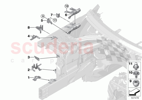 Part Diagram for Rolls Royce 41009853396
