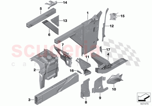 Part Diagram for Rolls Royce 41009626081