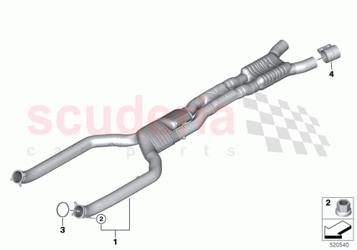 Part Diagram for Rolls Royce 18308690256