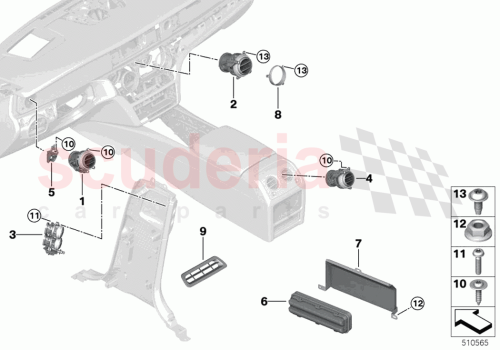 Part Diagram for Rolls Royce 51459621197