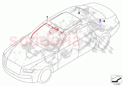 Part Diagram for Rolls Royce 61125A1A3A3