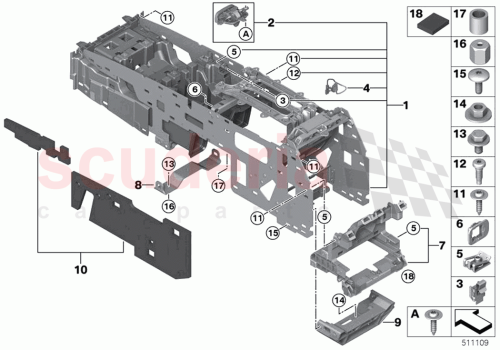 Part Diagram for Rolls Royce 51167951184