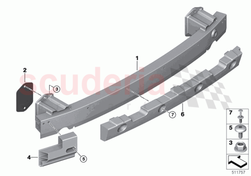 Part Diagram for Rolls Royce 51127931680