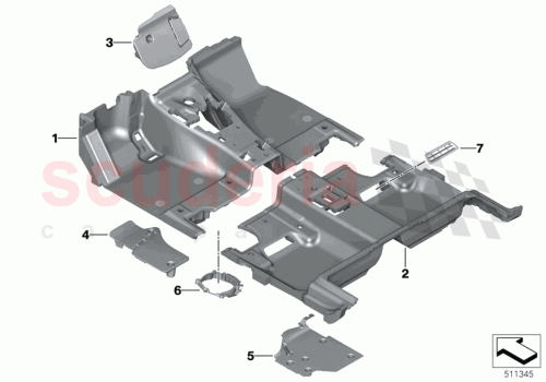 Part Diagram for Rolls Royce 51475A01748