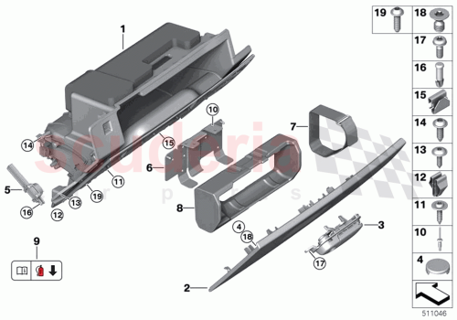 Part Diagram for Rolls Royce 51165A0E729