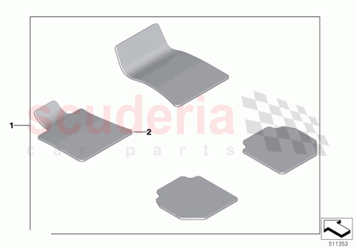 Part Diagram for Rolls Royce 51475A1E970
