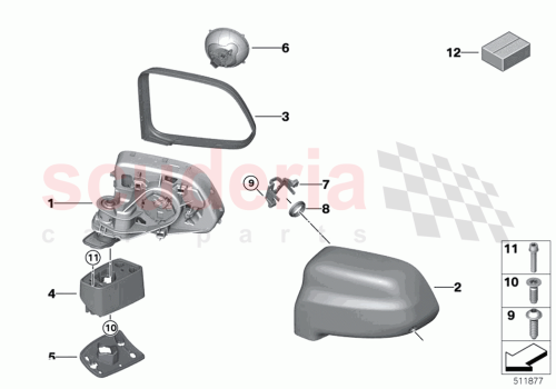 Part Diagram for Rolls Royce 51167496088