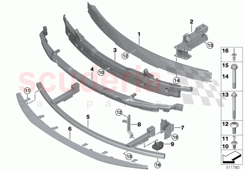 Part Diagram for Rolls Royce 41007495425