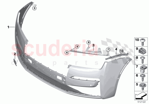 Part Diagram for Rolls Royce 51117956438