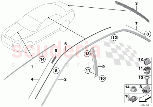 Part Diagram for Rolls Royce 51137261127