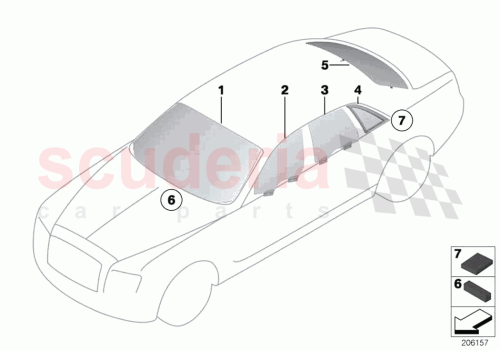 Part Diagram for Rolls Royce 51317279661