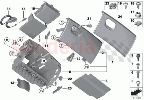 Part Diagram for Rolls Royce 51169224500