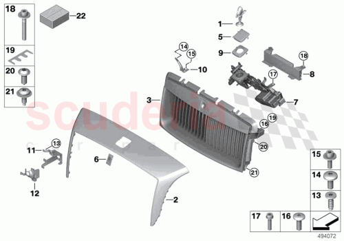Part Diagram for Rolls Royce 51117446944