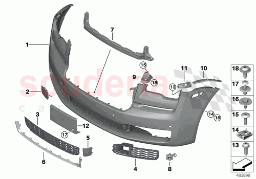 Part Diagram for Rolls Royce 51117347480