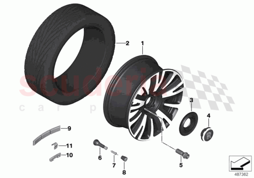 Part Diagram for Rolls Royce 36116882593