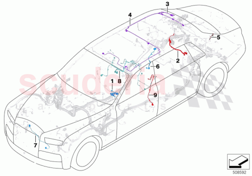 Part Diagram for Rolls Royce 61129442849