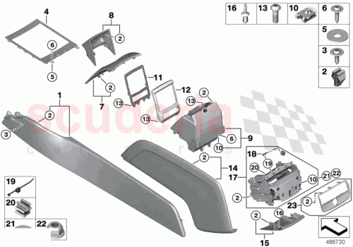 Part Diagram for Rolls Royce 51167945436