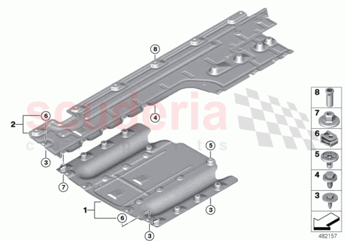 Part Diagram for Rolls Royce 51757409801